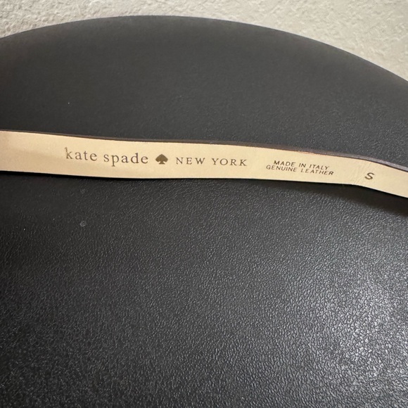 Kate Spade Ribbon Bow Buckle Belt with Gold Accent Size Small - Picture 4 of 6